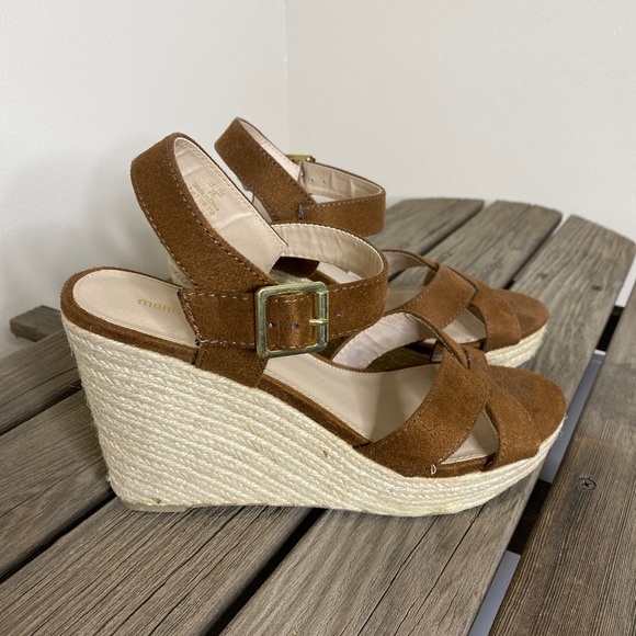 #22 Montego Bay Club Womens Wedge Heel Sandals - Picture 2 of 4